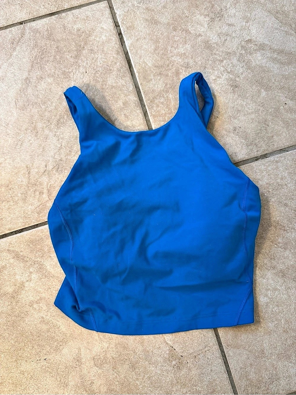 lululemon Align High-Neck Blue Sports Bra